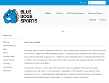 Tablet Screenshot of bluedogssports.com.au